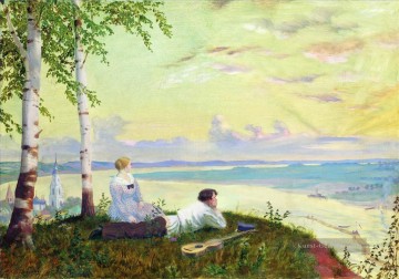  Mikhailovich Malerei - auf der volga 1922 Boris Michailowitsch Kustodiew